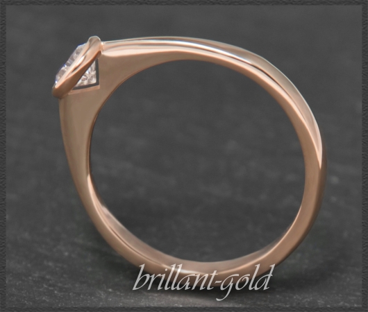 Brillant Gold Ring mit 0,30ct in 585 Rotgold